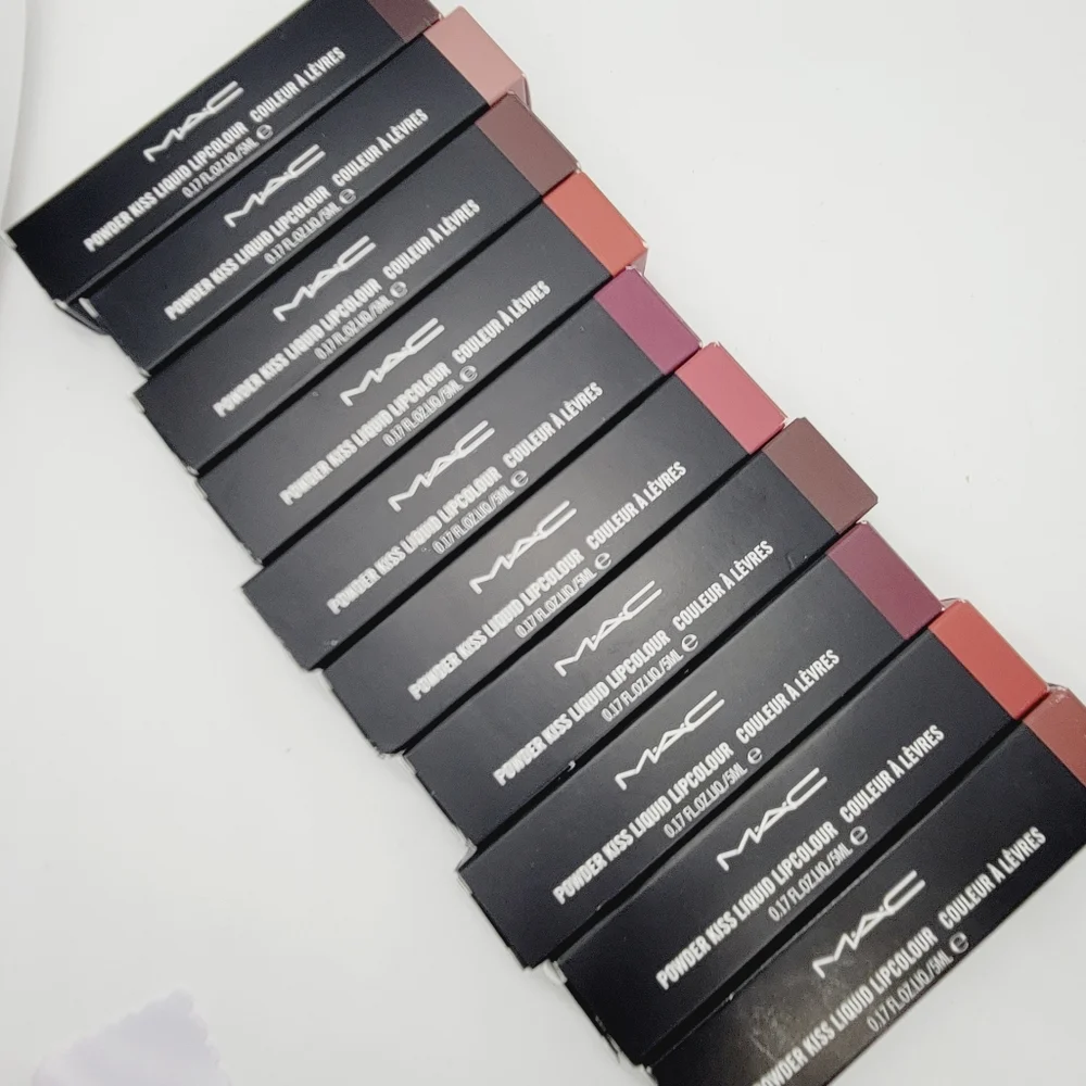 MAC Cosmetics Powder Kiss Liquid Lipsticl Chestnut Warm Brown Brand New In Box